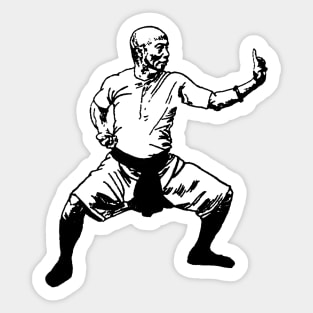 Kung Fu Shaolin Monk Sticker